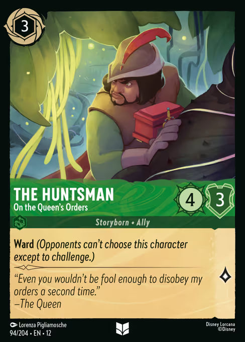 The Huntsman - On the Queen's Orders Disney Lorcana card