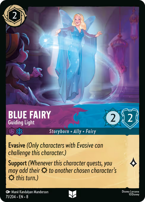 Blue Fairy - Guiding Light Disney Lorcana card