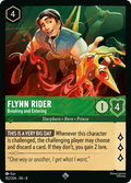 Flynn Rider - Breaking and Entering Disney Lorcana card
