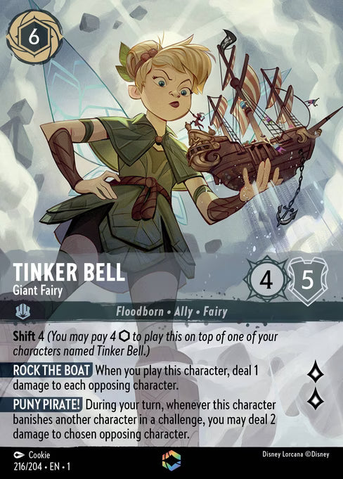 Tinker Bell - Giant Fairy Disney Lorcana card