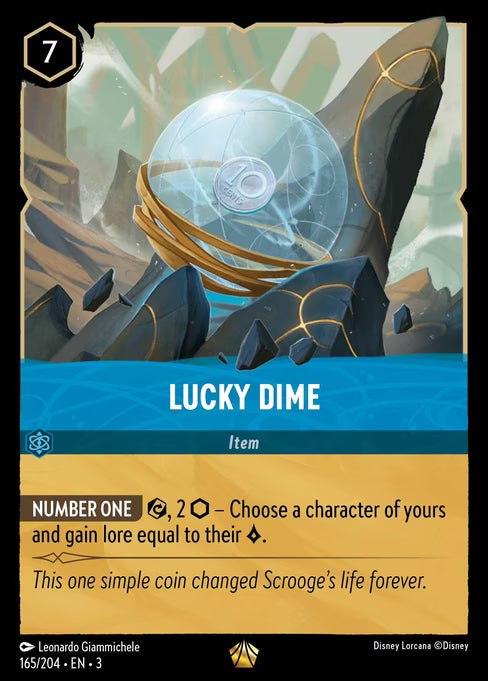 Lucky Dime Disney Lorcana card