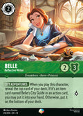 Belle - Reflective Writer Disney Lorcana card