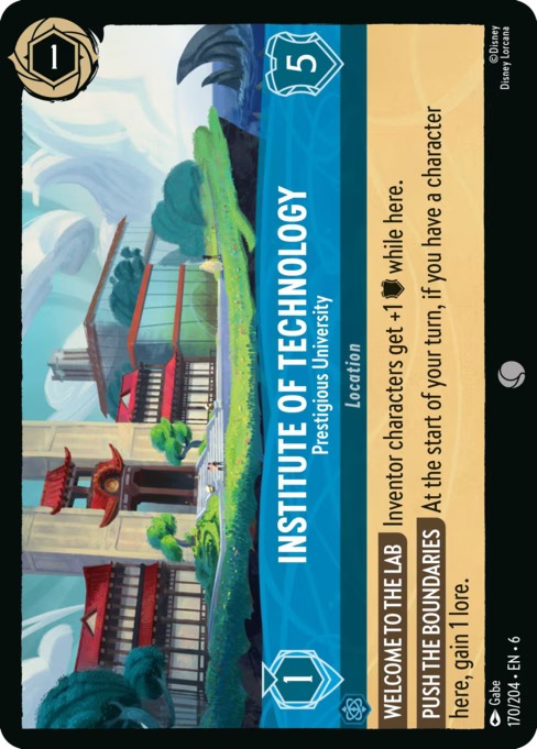 Institute of Technology - Prestigious University Disney Lorcana card