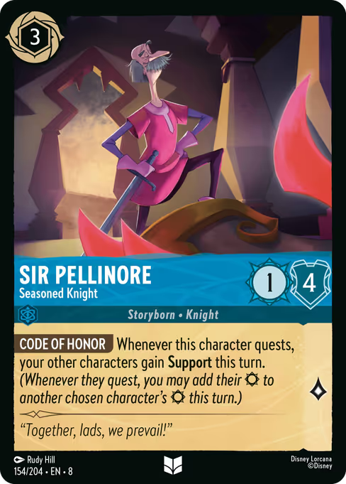 Sir Pellinore - Seasoned Knight Disney Lorcana card