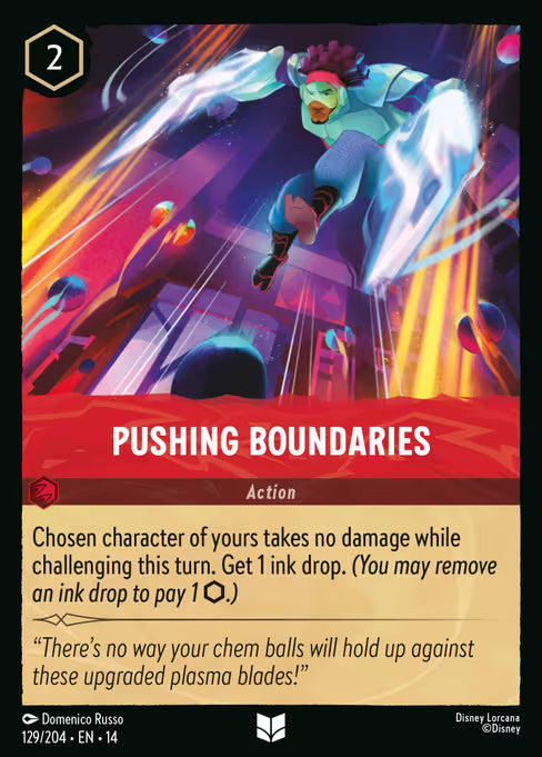 Pushing Boundaries Disney Lorcana card