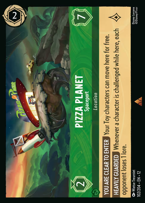 Pizza Planet - Spaceport Disney Lorcana card