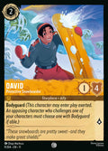David - Protective Snowboarder Disney Lorcana card