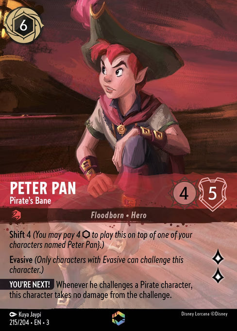 Peter Pan - Pirate's Bane Disney Lorcana card