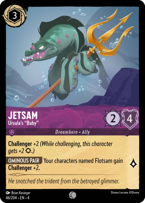 Jetsam - Ursula's "Baby" Disney Lorcana card