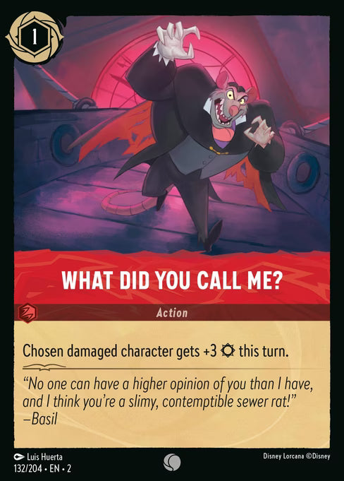 What Did You Call Me? Disney Lorcana card
