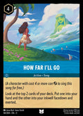 How Far I'll Go Disney Lorcana card