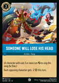 Someone Will Lose His Head Disney Lorcana card