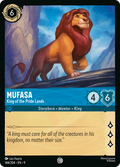 Mufasa - King of the Pride Lands Disney Lorcana card