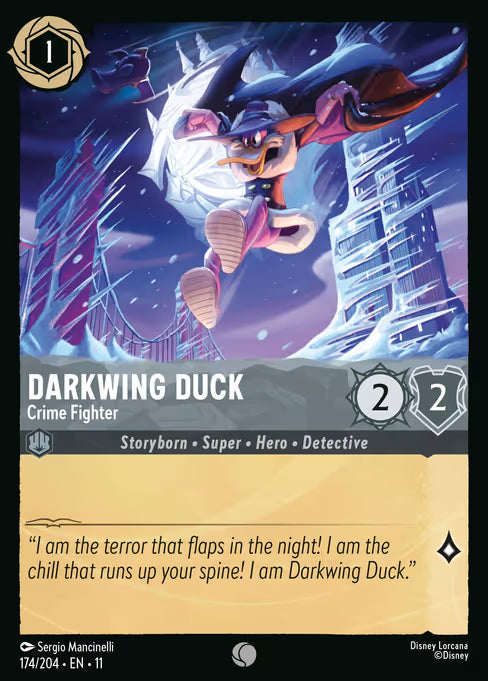 Darkwing Duck - Crime Fighter Disney Lorcana card