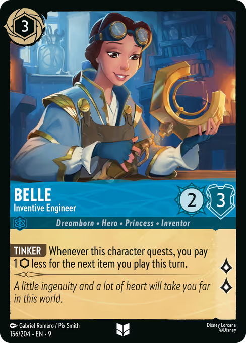 Belle - Inventive Engineer Disney Lorcana card