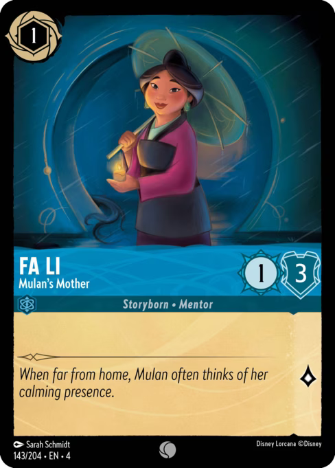 Fa Li - Mulan’s Mother Disney Lorcana card