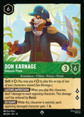 Don Karnage - Debonair Pirate Disney Lorcana card
