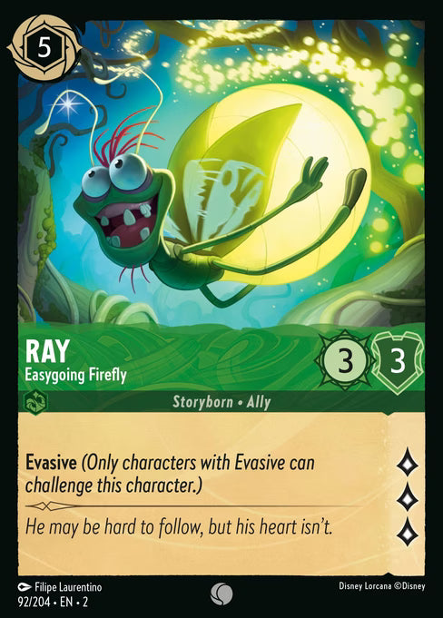 Ray - Easygoing Firefly Disney Lorcana card