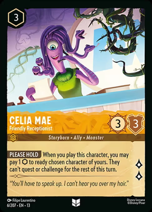 Celia Mae - Friendly Receptionist Disney Lorcana card