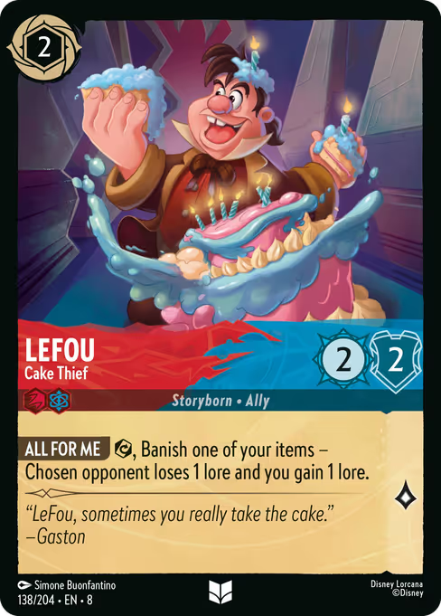 LeFou - Cake Thief Disney Lorcana card