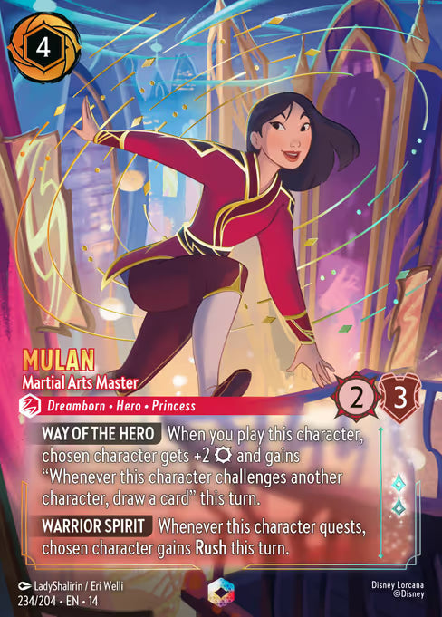 Mulan - Martial Arts Master Disney Lorcana card