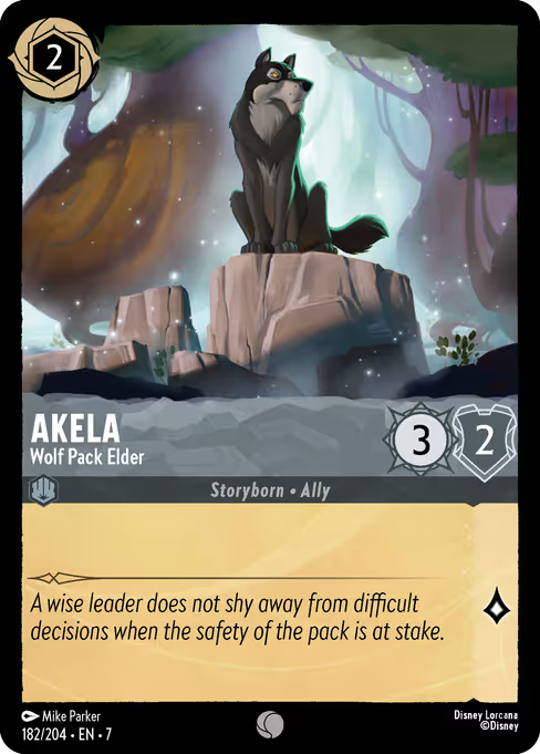 Akela - Wolf Pack Elder Disney Lorcana card