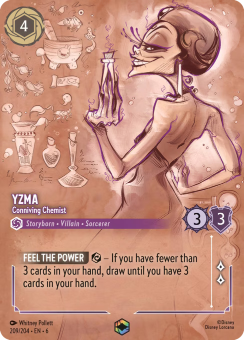 Yzma - Conniving Chemist Disney Lorcana card