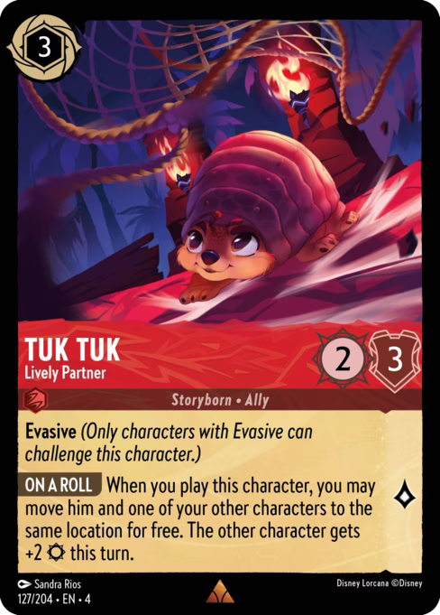 Tuk Tuk - Lively Partner Disney Lorcana card