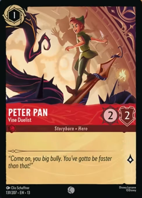 Peter Pan - Vine Duelist Disney Lorcana card