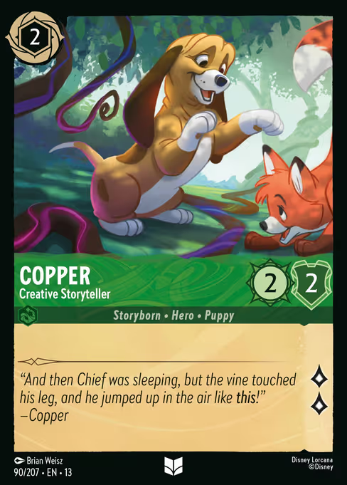 Copper - Creative Storyteller Disney Lorcana card