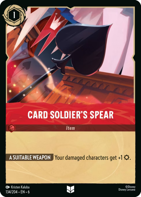 Card Soldier's Spear Disney Lorcana card