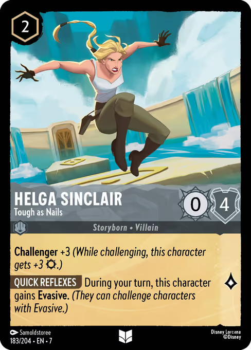 Helga Sinclair - Tough as Nails Disney Lorcana card