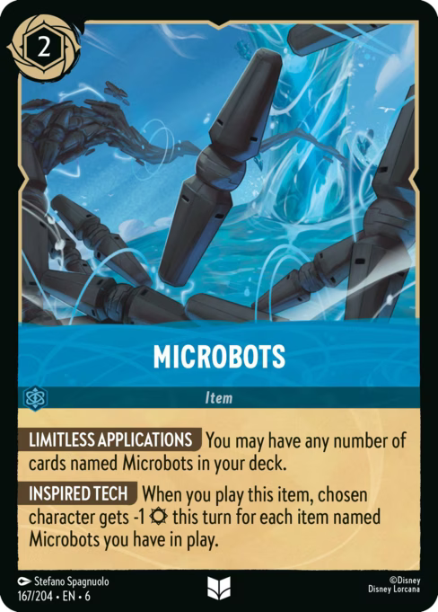 Microbots Disney Lorcana card