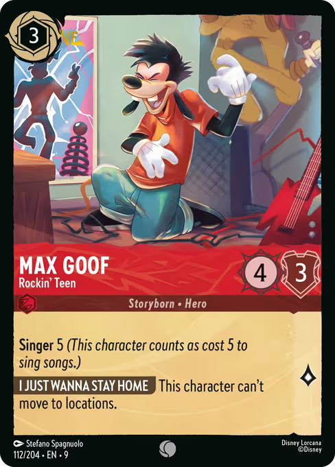 Max Goof - Rockin' Teen Disney Lorcana card