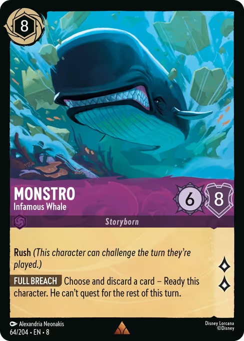 Monstro - Infamous Whale Disney Lorcana card