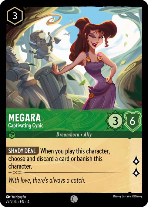 Megara - Captivating Cynic Disney Lorcana card
