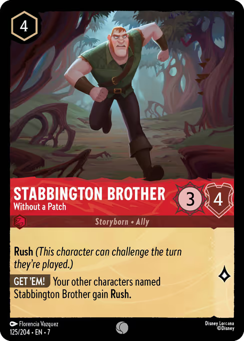 Stabbington Brother - Without a Patch Disney Lorcana card