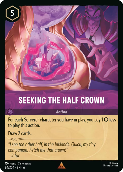 Seeking the Half Crown Disney Lorcana card