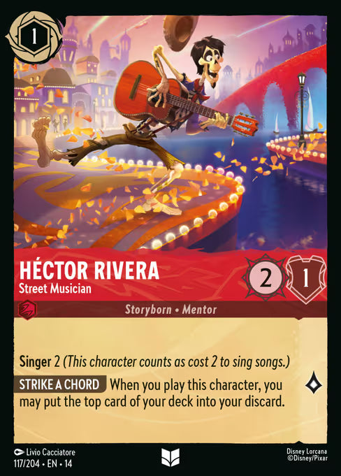 HÃ©ctor Rivera - Street Musician Disney Lorcana card