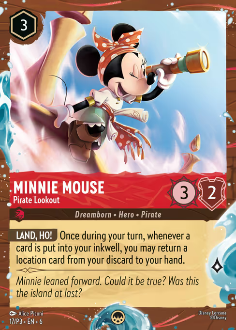 Minnie Mouse - Pirate Lookout Disney Lorcana card