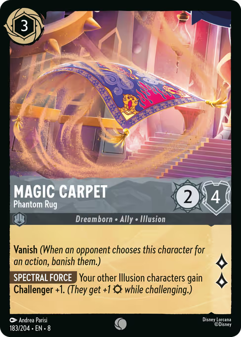 Magic Carpet - Phantom Rug Disney Lorcana card