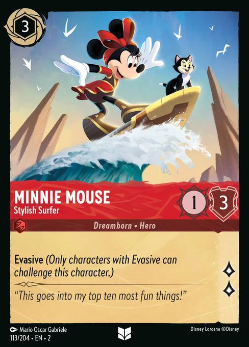 Minnie Mouse - Stylish Surfer Disney Lorcana card