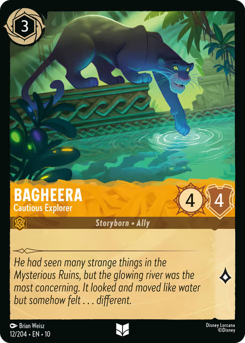 Bagheera - Cautious Explorer Disney Lorcana card