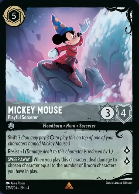 Mickey Mouse - Playful Sorcerer Disney Lorcana card