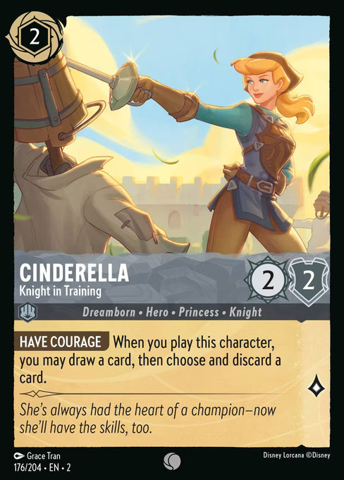Cinderella - Knight in Training Disney Lorcana card