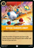 Rescue Rangers Away! Disney Lorcana card