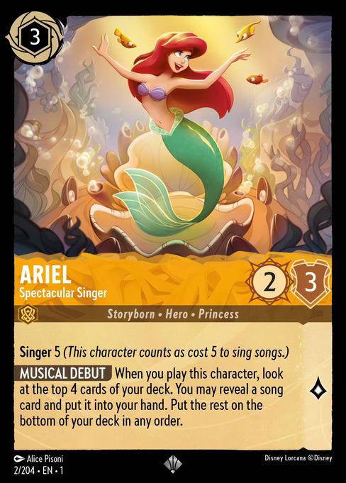 Ariel - Spectacular Singer Disney Lorcana card