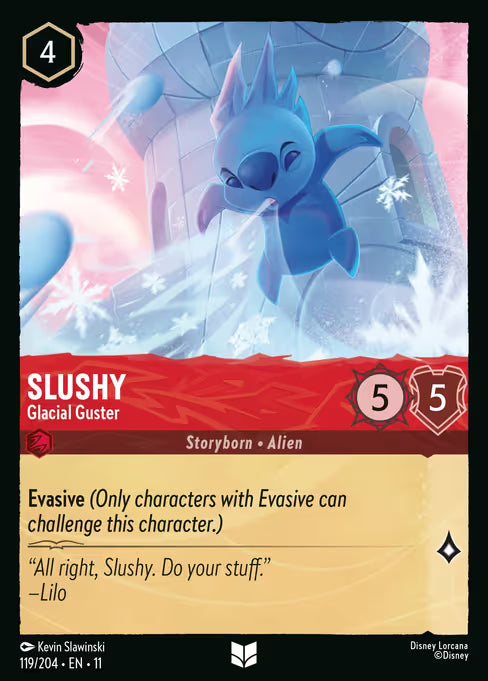 Slushy - Glacial Guster Disney Lorcana card