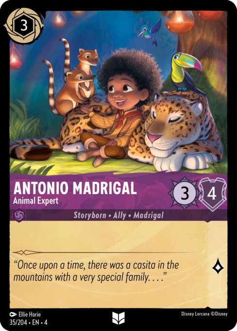 Antonio Madrigal - Animal Expert Disney Lorcana card