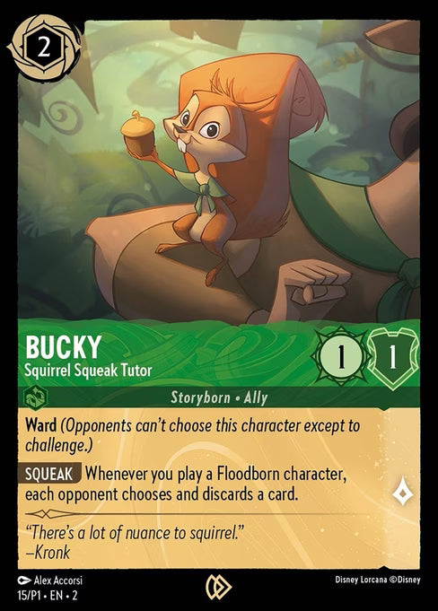 Bucky - Squirrel Squeak Tutor Disney Lorcana card